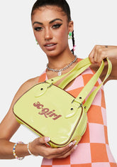 Yellow Mini Boston Bag