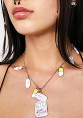 Little Pills Everywhere Necklace