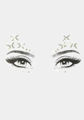 Sky Full Of Butterflies Iridescent Face Gems