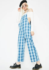 Blair St. Claire Plaid Jumpsuit