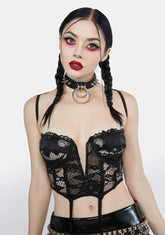 Shadow Catch My Attention Lace Corset Top