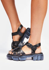 Black Brooks Fisherman Sandals