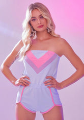 Beach Daze Strapless Romper