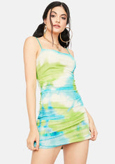 Sea Get My Permission Tie Dye Mini Dress