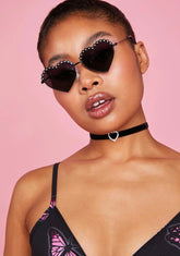 Wicked Cupid Struck Heart Shaped Sunglasses