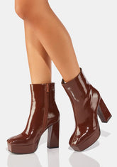 Penny Full Time Luster Platform Boots