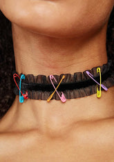 Night Been Waiting Ruffle Choker