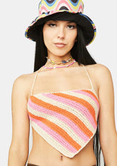 Cancun Crochet Halter Top