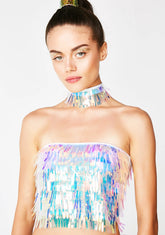 Playa Princess Sequin Top N' Choker Set