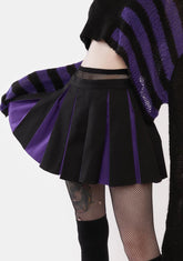 State Of Ruin Pleated Mini Skirt
