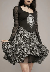 To Tell The Tale Brocade Mini Skirt