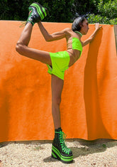 Vivid Live Out Loud Lace Up Top