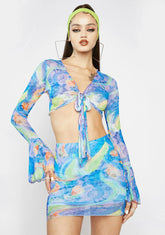 Thinking About You Mesh Skirt Set