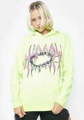 Spiked Choker Hoodie
