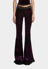 Traditional Alchemy Flared Leggings - Purple