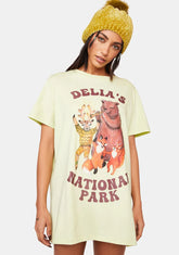 Crystal Cabins Oversized Graphic Tee