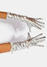 Touched By Love Metallic Gloves