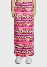 Tropical Sunset Maxi Skirt