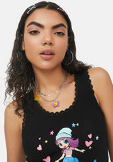 Stay Groovy Charm Necklace