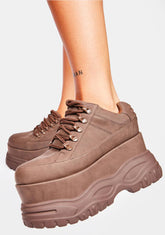 Coffee Pay The Bills Platform Sneakers