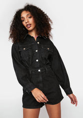 Rad Behavior Denim Romper