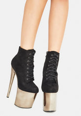 Night Turn Back Time Platform Ankle Boots