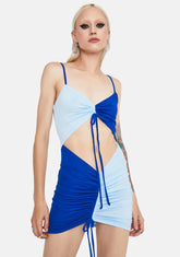 Clearly Beauty Color Block Mini Dress