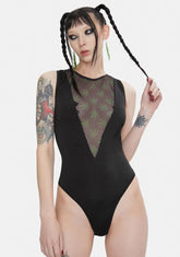 Hot Boxed Mesh Plunge Teddy