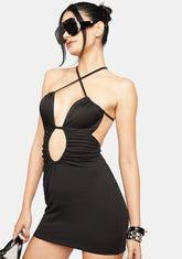 Noir While We're At It Mini Dress