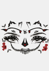 Enjoy The Afterlife Skeleton Face Stickers