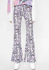 Grape Vile Riot Snake Skin Flares