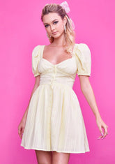 Shock Wrangle Me Puff Sleeve Mini Dress