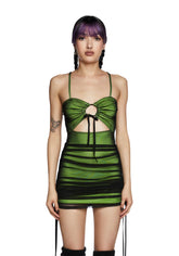 More Than Friends Mini Dress - Green