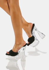 Black Xavia Platform Heels