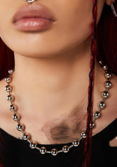 Modulation Oversized Ball Chain Necklace