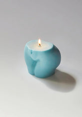 Large Baby Blue Derriere Candle