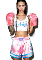 Sunny Faux Fur Gloves - Pink