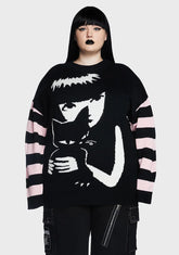 Plus Brooding Besties Knit Sweater