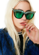 Emerald Nefertiti Sunglasses