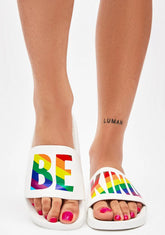 Be Kind White Slides