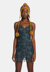 Dammy Mesh Mini Dress