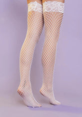 Angel Being Bad Fishnet Thigh Highs