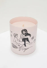 Pink Virgo Zodiac Massage Candle