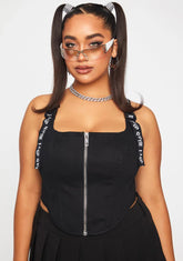 Plus Bad Girl Nation Corset Top