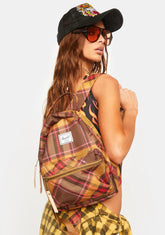 Chestnut Plaid Nova Mini Backpack