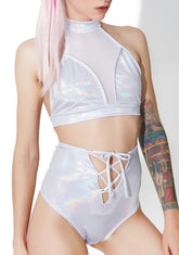 Space Slayer Lace-Up Hot Shorts