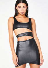 Onyx Command Attention Mini Dress