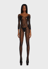 Eye Of The Tiger Fishnet Bodystocking