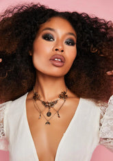 Moth To A Flame Layered Choker