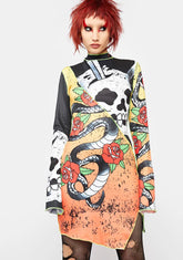 Morose Moves Spliced Mini Dress